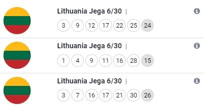 lithuania jega 6/30 predictions